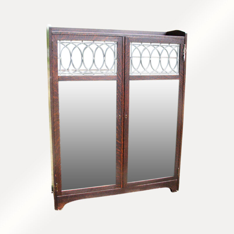 Antique Double Doors Michigan Chair Company (Mi)  Bookcase In The Style Of C. Limbert w2201 - Image 2