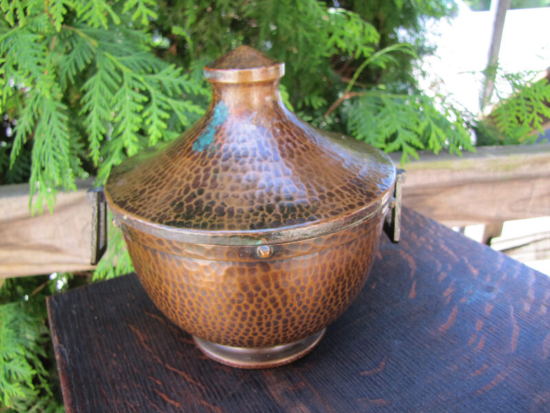 EARLY Roycroft Hammered Copper Humidor W2255