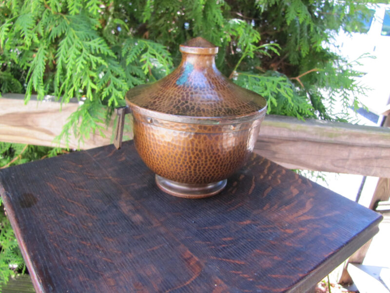 EARLY Roycroft Hammered Copper Humidor W2255 - Image 8