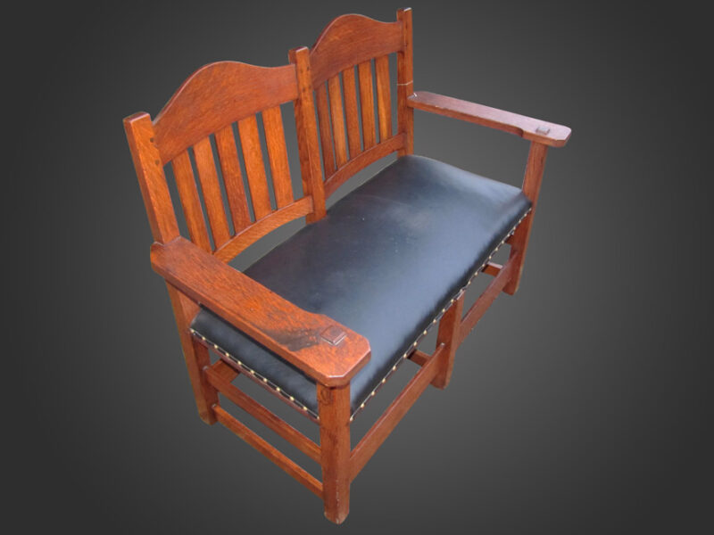 Superb L&JG Stickley settee in very good condition w2380 - Image 3