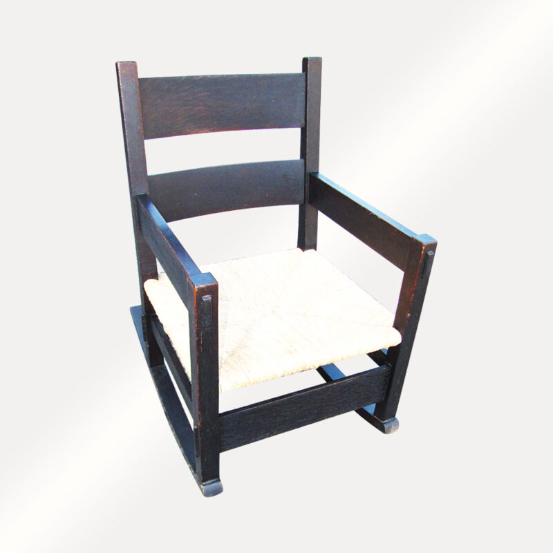 RARE Gustav Stickley Thornden Arm Rocker W2427 - Image 2