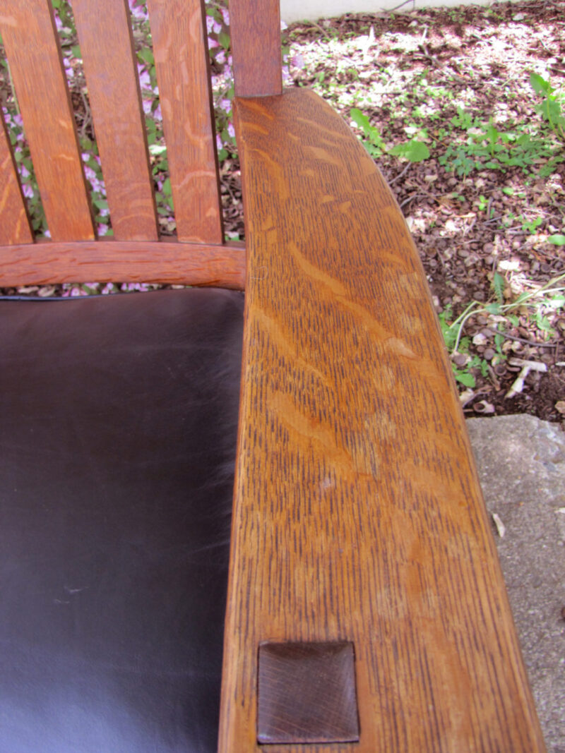 Antique  Good  L&jg Stickley  Arm Chair  W2468 - Image 16