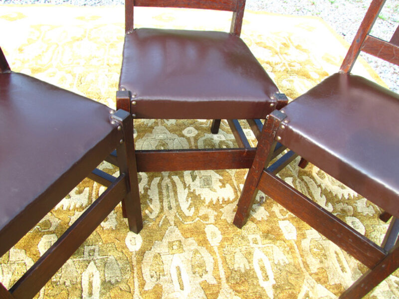 Set of Three L & jG Stickley Chairs. W2481 - Image 7