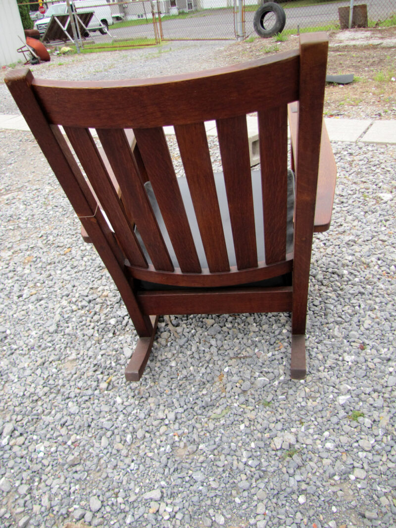 Superb Antique L &jG Stickley Arm Rocking Chair w2492 - Image 2