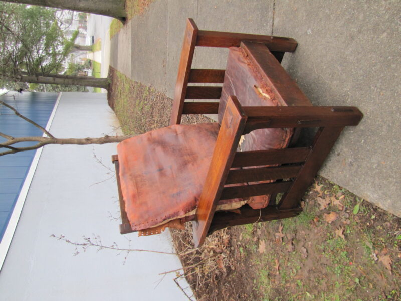Superb Early Stickley Brother Great Morris Chair w2499?