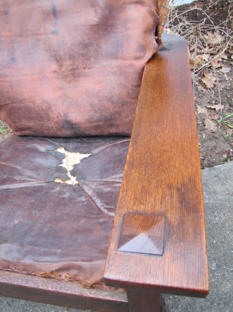 Superb Early Stickley Brother Great Morris Chair w2499? - Image 12