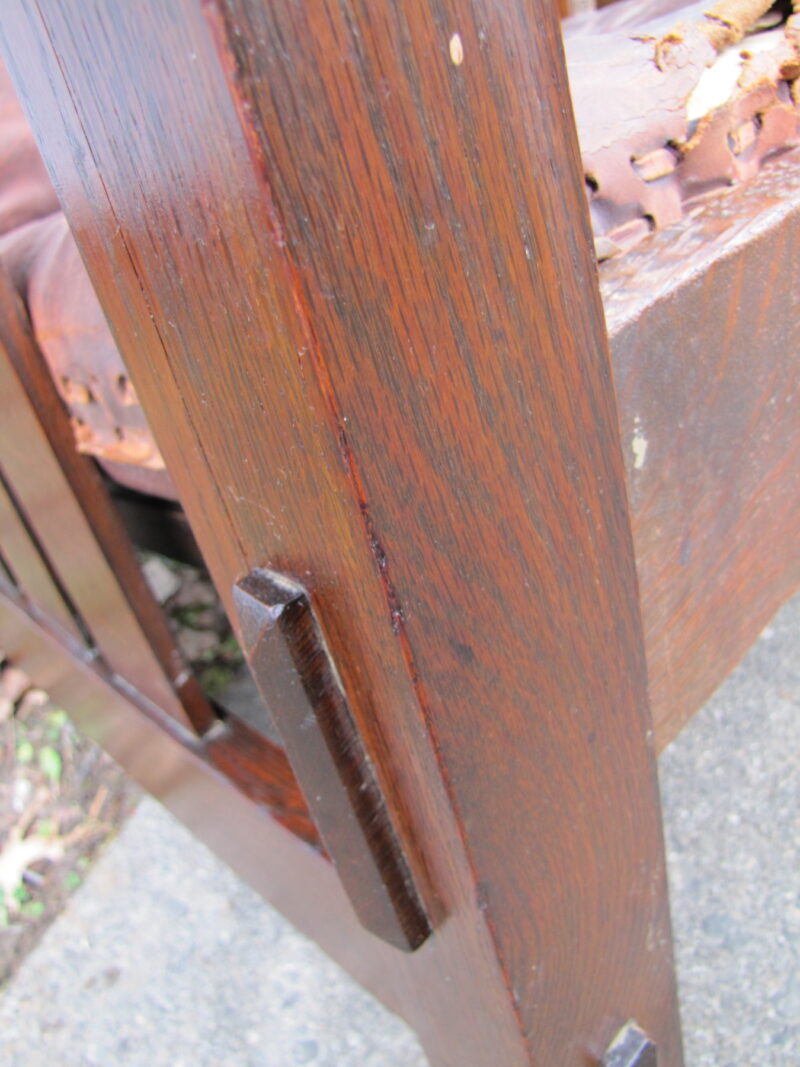 Superb Early Stickley Brother Great Morris Chair w2499? - Image 6