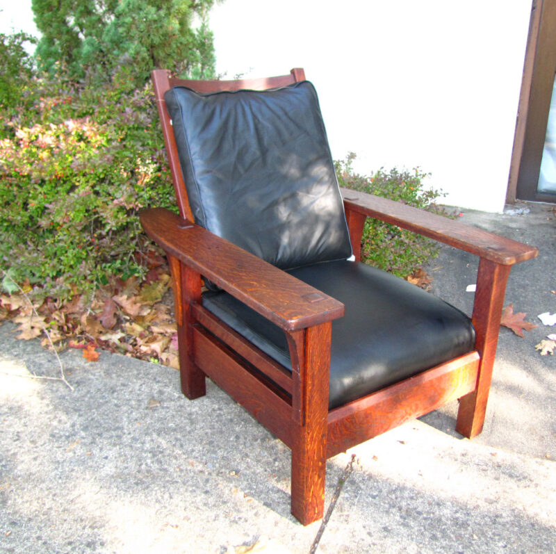 Superb Large L&jg Stickley  Rare Arm Chair w2531 - Image 2