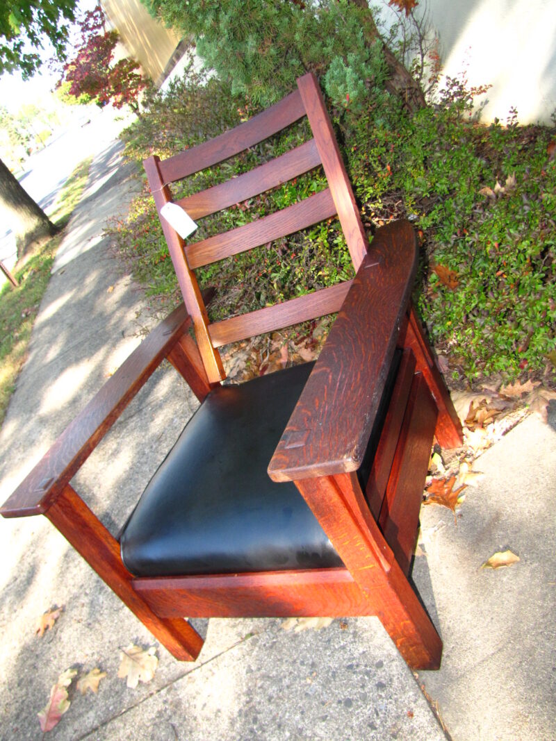 Superb Large L&jg Stickley  Rare Arm Chair w2531 - Image 12