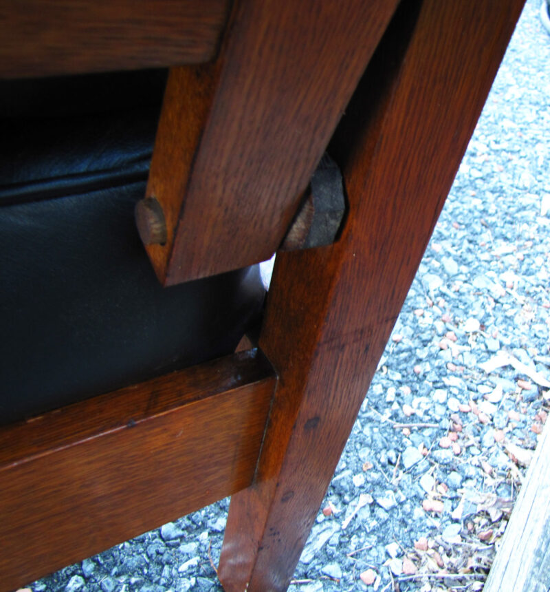 Good Antique   ?  Arts & Crafts  Morris Chair  W2547 - Image 3