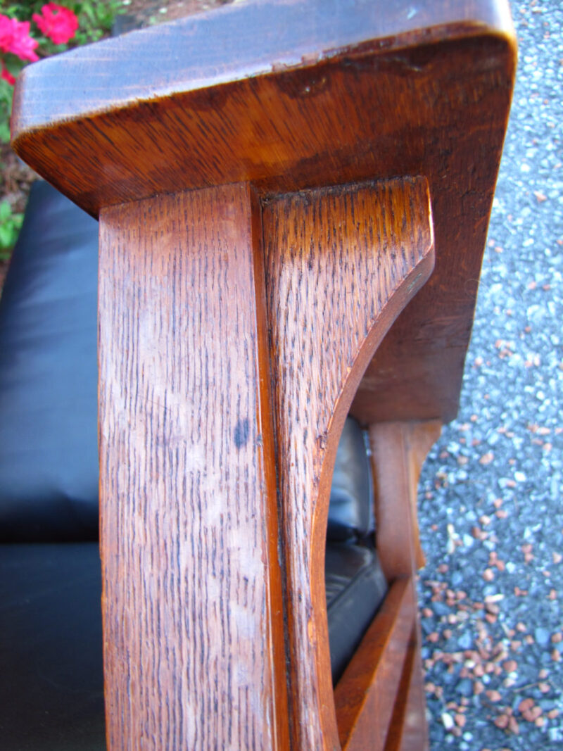 Good Antique   ?  Arts & Crafts  Morris Chair  W2547 - Image 6