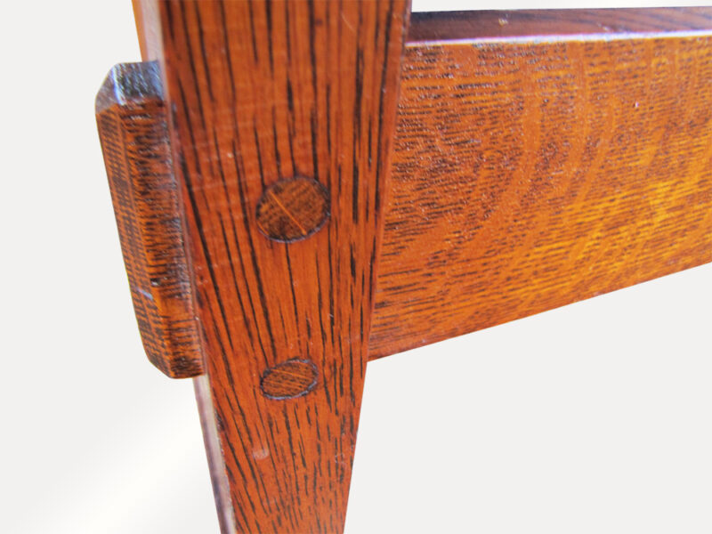 Beautiful Antique Charles Stickley Arm Rocker. W2555 - Image 9