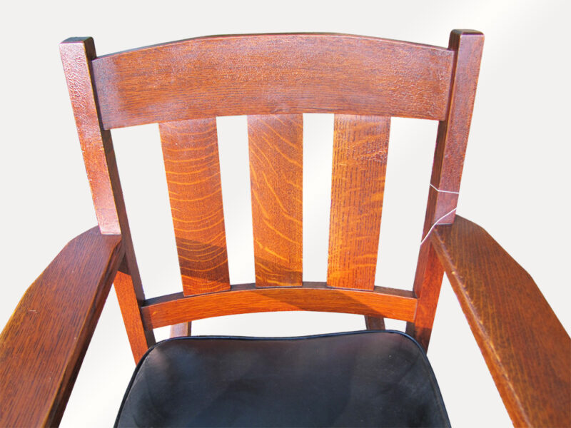 Beautiful Antique Charles Stickley Arm Rocker. W2555 - Image 2