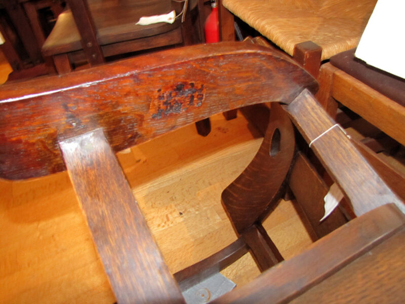 Superb Rare Set Of Six Antique Limbert Cafe Chairs w2623 - Image 12