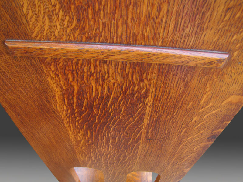 Antique Stickley Brothers Drop Front Desk with cut-out W2634 - Image 11