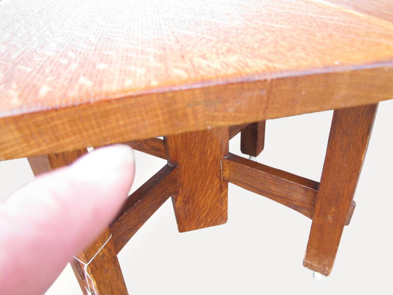 Large Antique Stickley Brothers Dining Table W2678 - Image 8