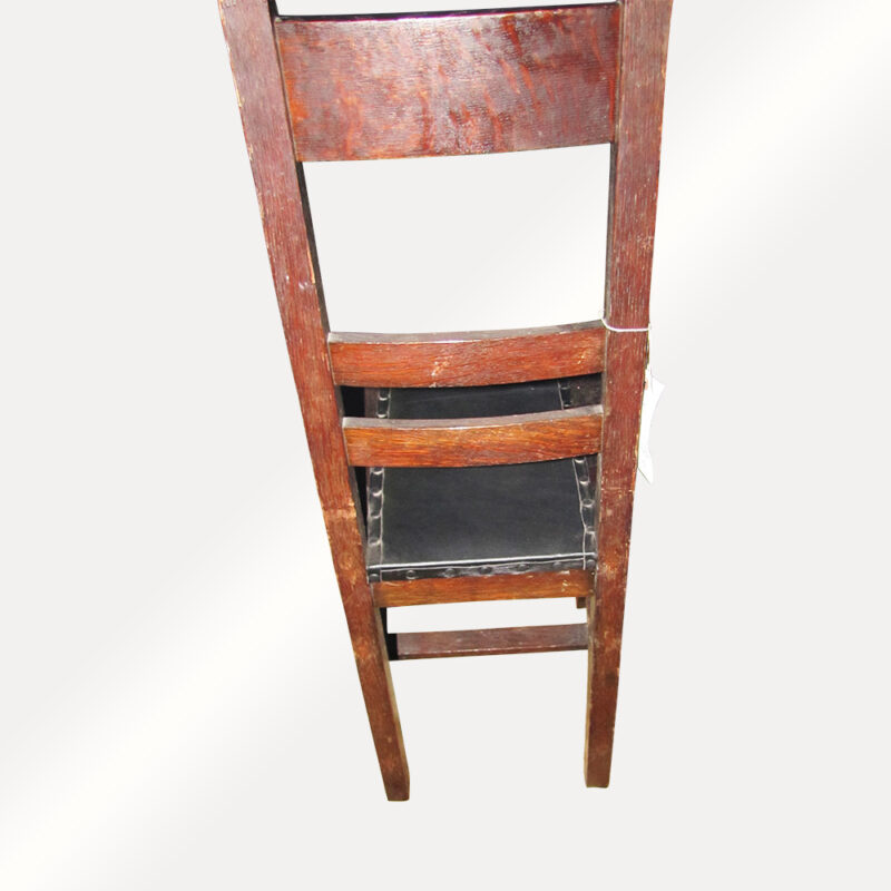Antique Narrow Arts And Crafts Hall Chair w2704 - Image 10