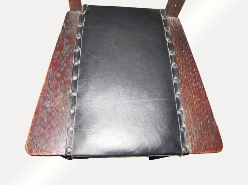 Antique Narrow Arts And Crafts Hall Chair w2704 - Image 9