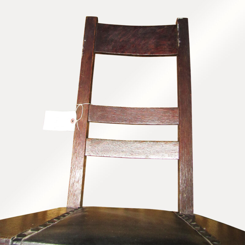 Antique Narrow Arts And Crafts Hall Chair w2704 - Image 4
