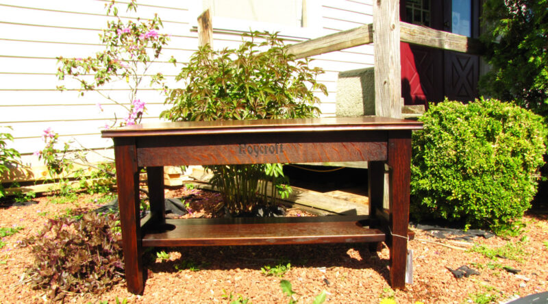 Superb Antique Roycroft Bench w2716 - Image 4