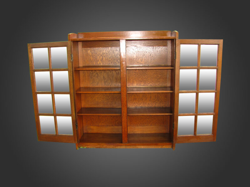 Antique Gustav Stickley two Door Bookcase w2719 - Image 4
