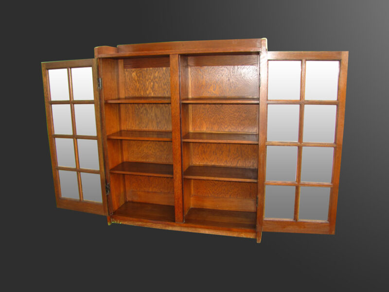 Antique Gustav Stickley two Door Bookcase w2719 - Image 15