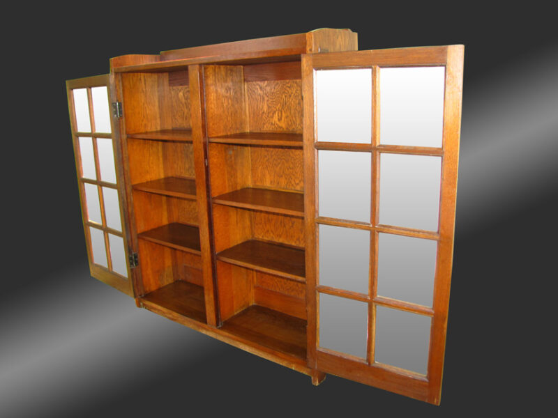 Antique Gustav Stickley two Door Bookcase w2719 - Image 18