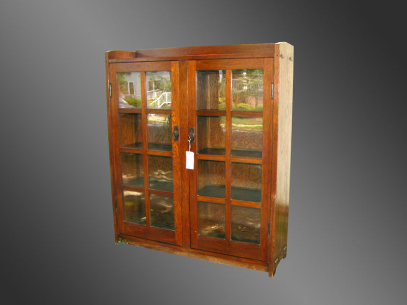 Antique Gustav Stickley two Door Bookcase w2719