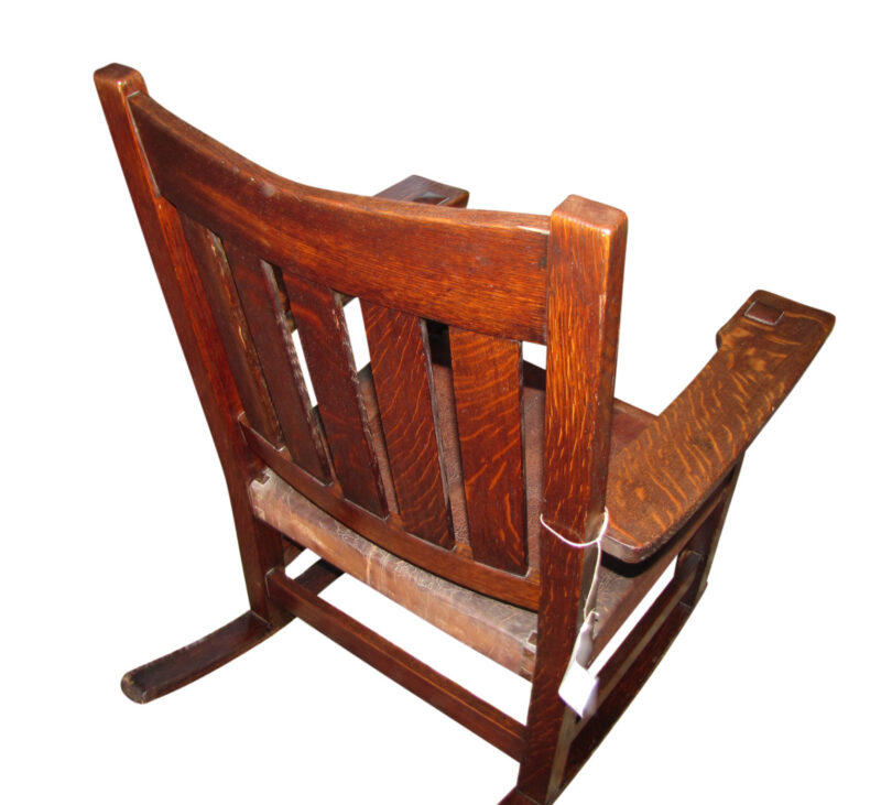 Gustav Stickley  Arm Rocker |  w2732‎ - Image 12