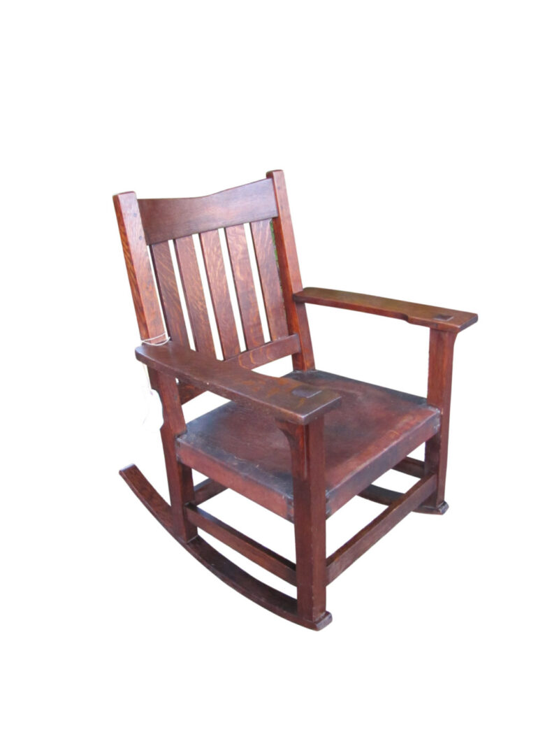 Gustav Stickley  Arm Rocker |  w2732‎ - Image 2