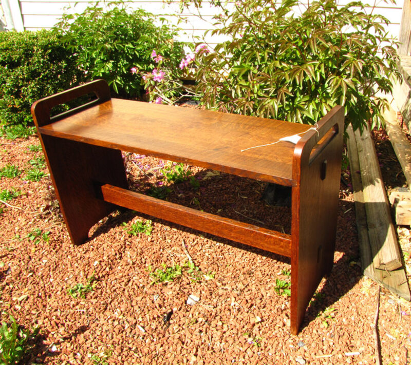 Superb Gustav Stickley  Rare Bench w2734 - Image 2
