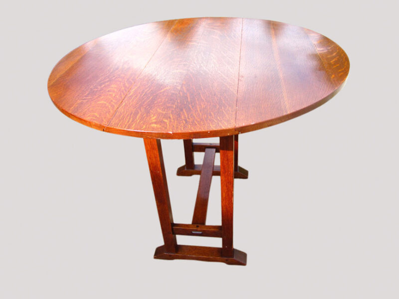 Antique Gustav Stickley Drop Leaf Side Table w2736 - Image 2