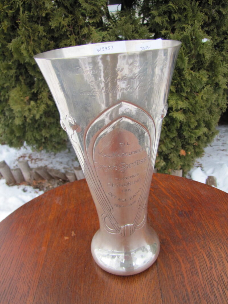 Antique P. Hertz Silver Award Vase W2953 - Image 7