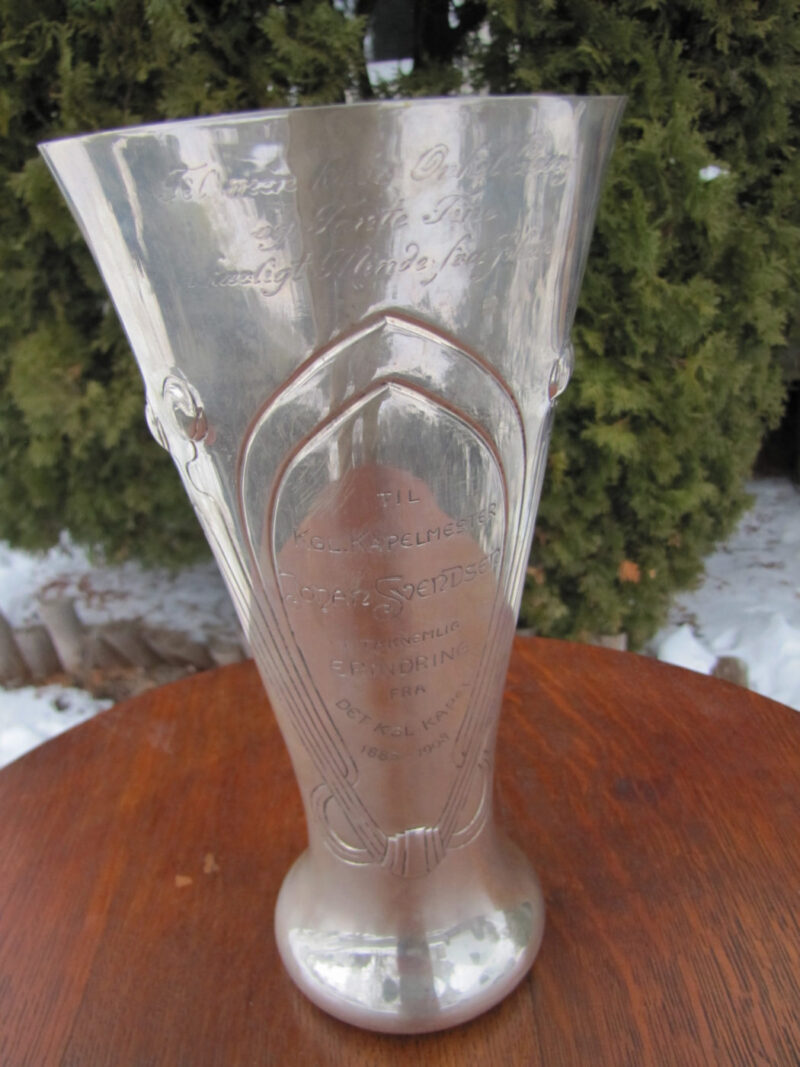 Antique P. Hertz Silver Award Vase W2953 - Image 6
