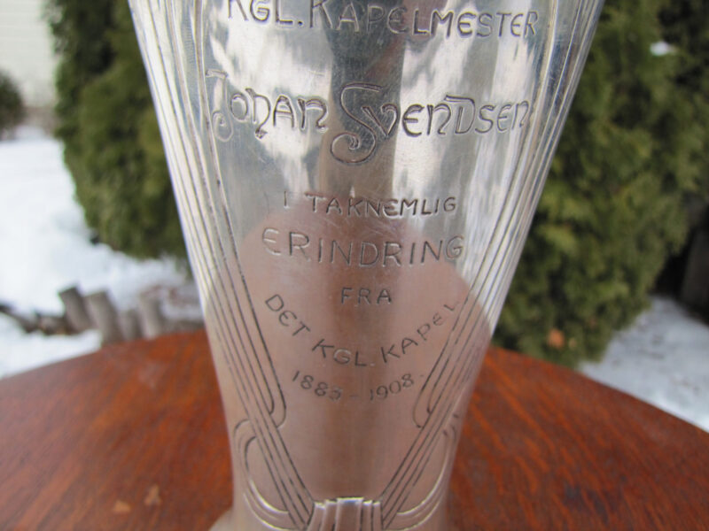 Antique P. Hertz Silver Award Vase W2953 - Image 5
