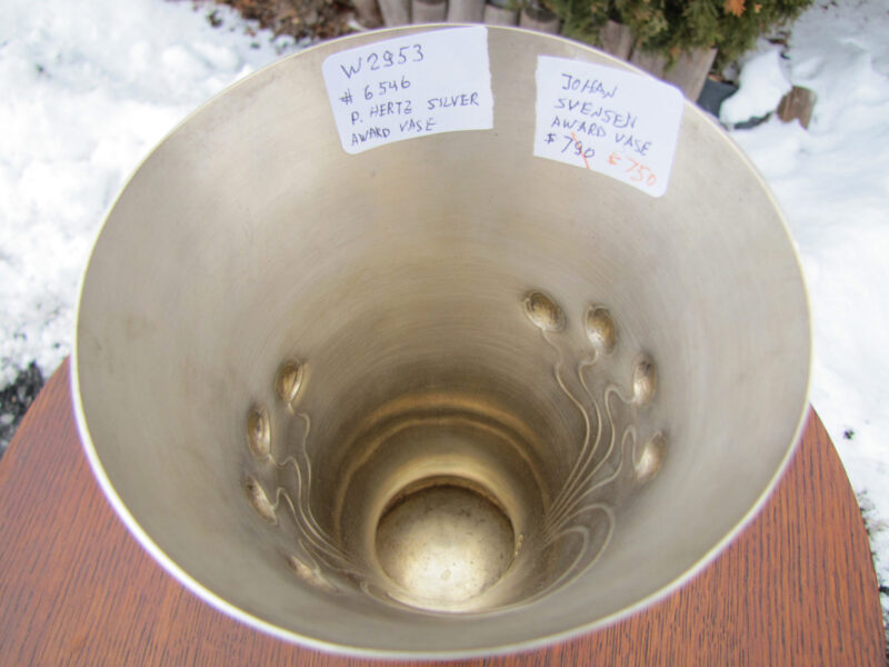 Antique P. Hertz Silver Award Vase W2953 - Image 4
