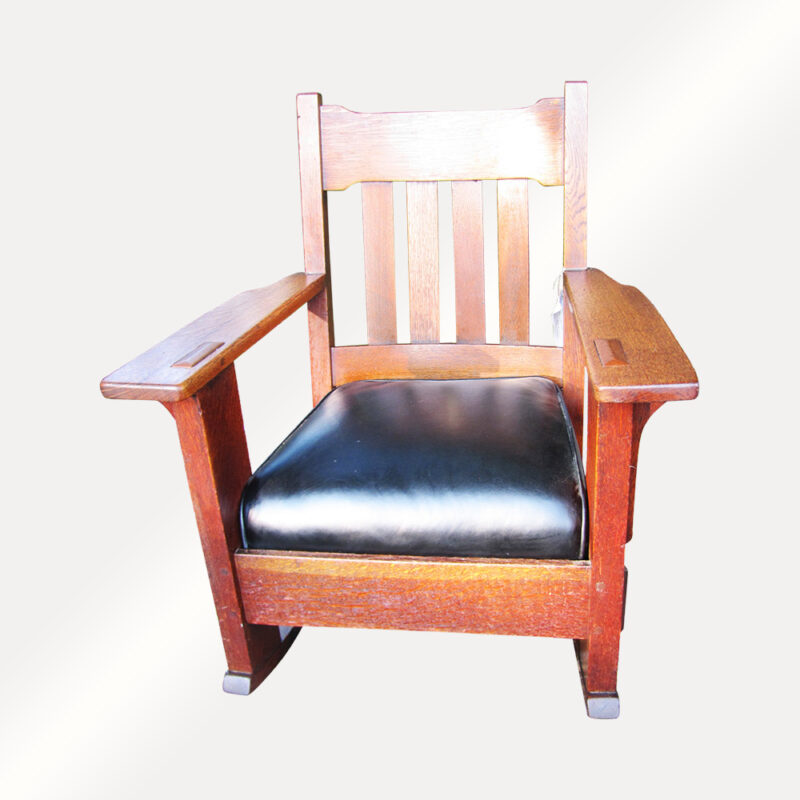 Antique  C. Stickley  Arm  Rocker  W2961 - Image 2