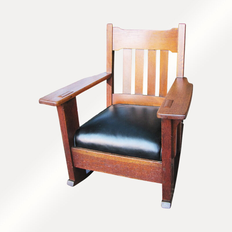 Antique  C. Stickley  Arm  Rocker  W2961