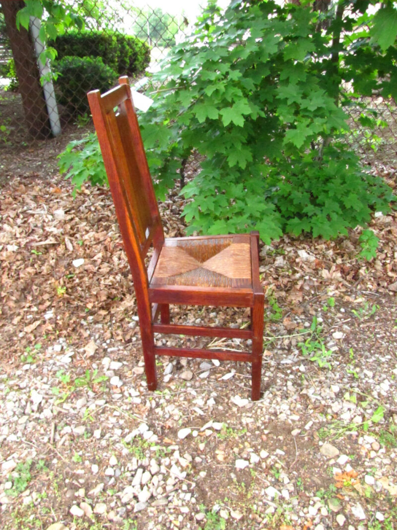 Antique  Gustav Stickley  Hback Chair w2983 - Image 4