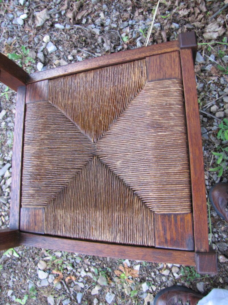 Antique  Gustav Stickley  Hback Chair w2983 - Image 12