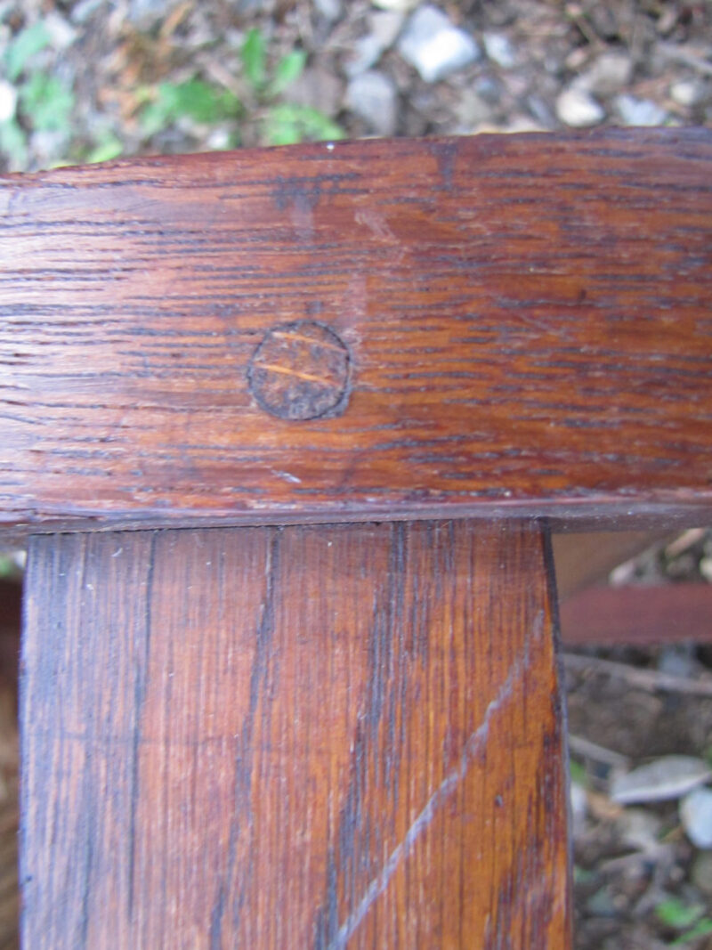Antique  Gustav Stickley  Hback Chair w2983 - Image 7
