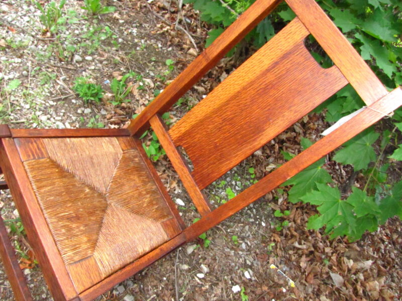 Antique  Gustav Stickley  Hback Chair w2983 - Image 10