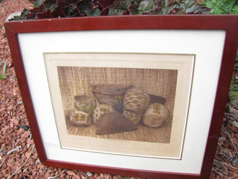 Edward Curtis Print "Skokomish Baskets" w3029 - Image 6