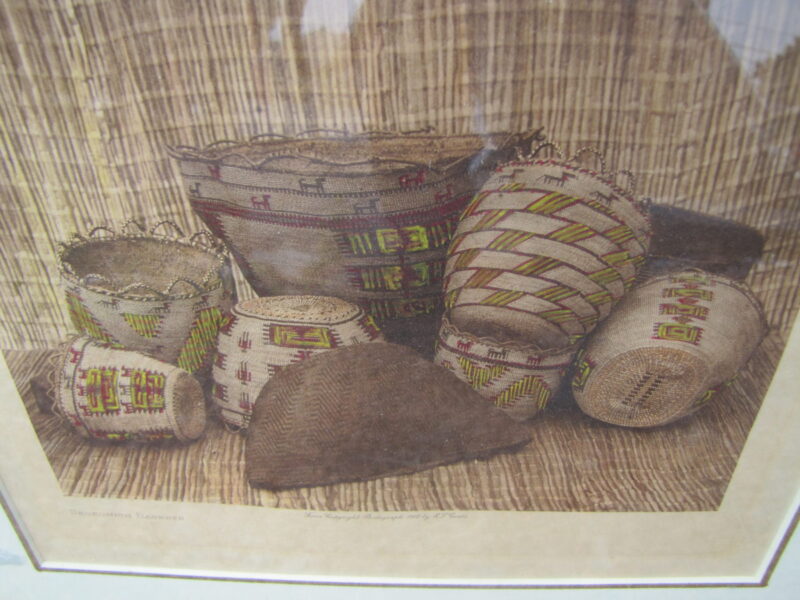 Edward Curtis Print "Skokomish Baskets" w3029 - Image 4