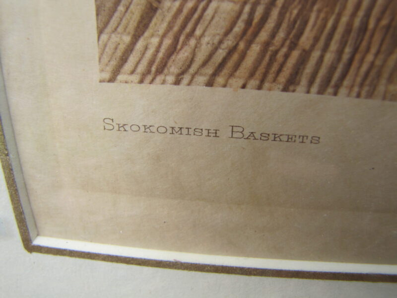 Edward Curtis Print "Skokomish Baskets" w3029 - Image 2