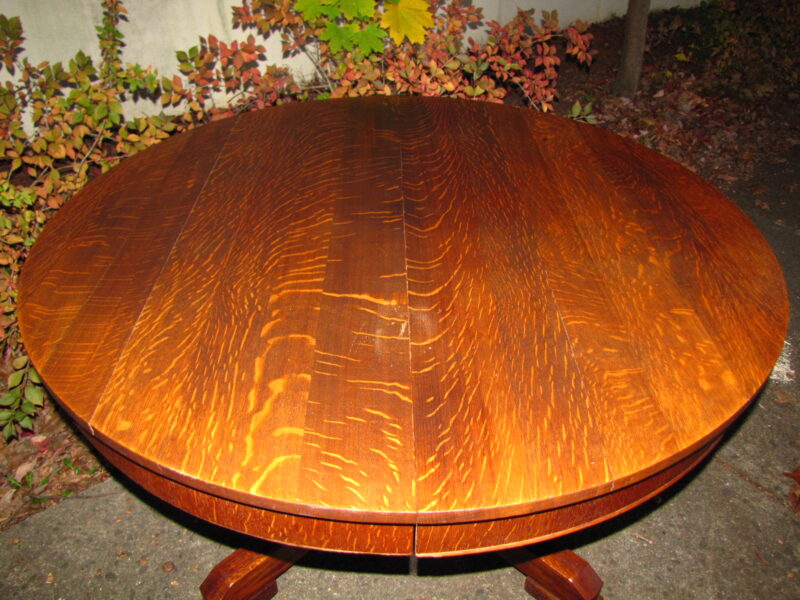 Antique Great Mission Arts And Crafts Imperial  Dining Table w3036 - Image 6