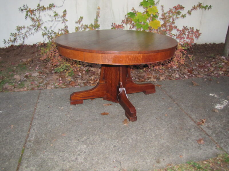 Antique Great Mission Arts And Crafts Imperial  Dining Table w3036 - Image 5