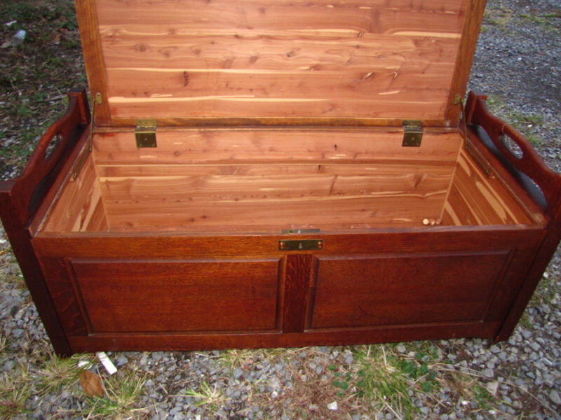 Superb Antique  Arts&crafts Blanket Chest  w3089 - Image 11
