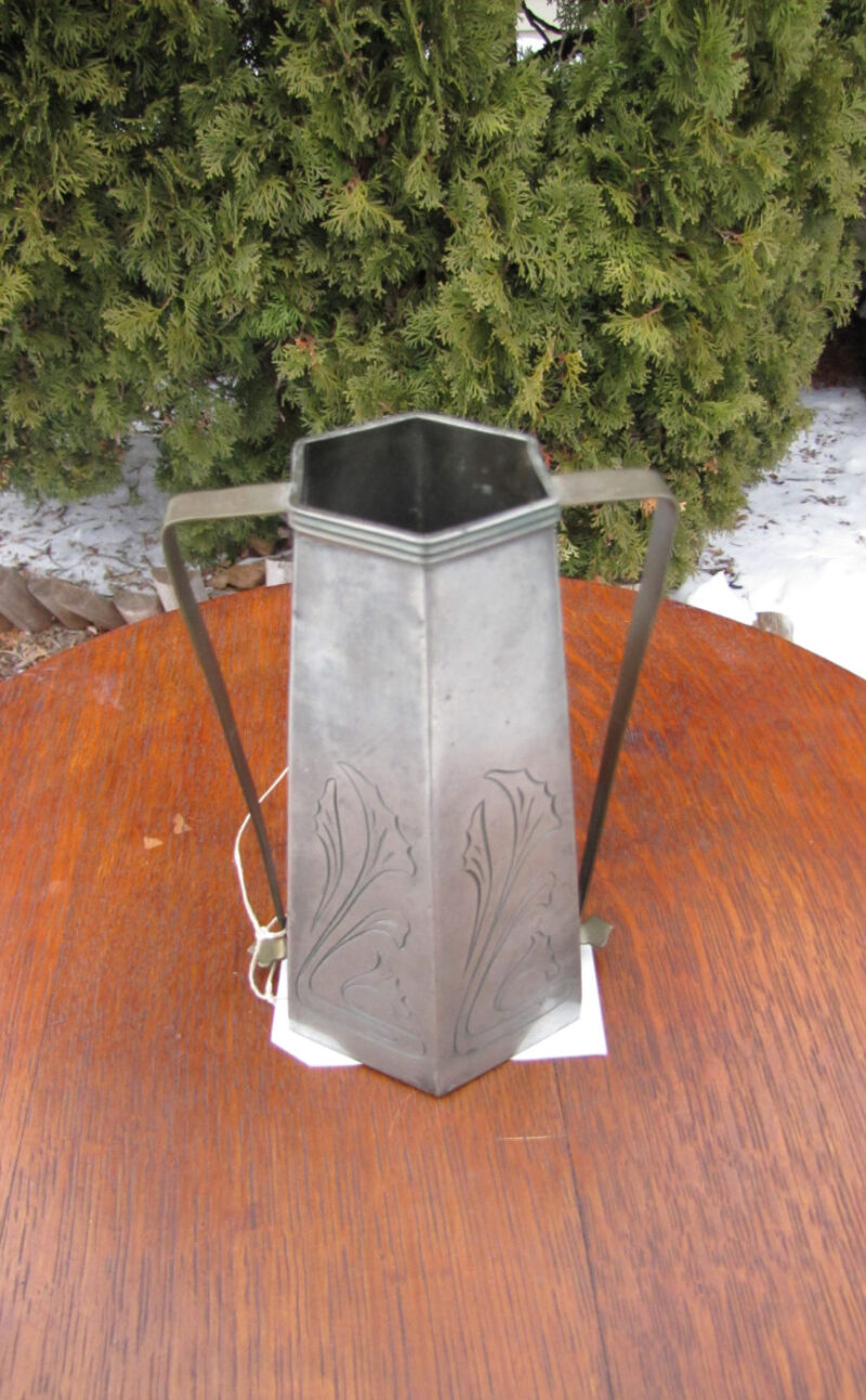 Antique Brass Benedict Studio Vase.  W3096 - Image 5