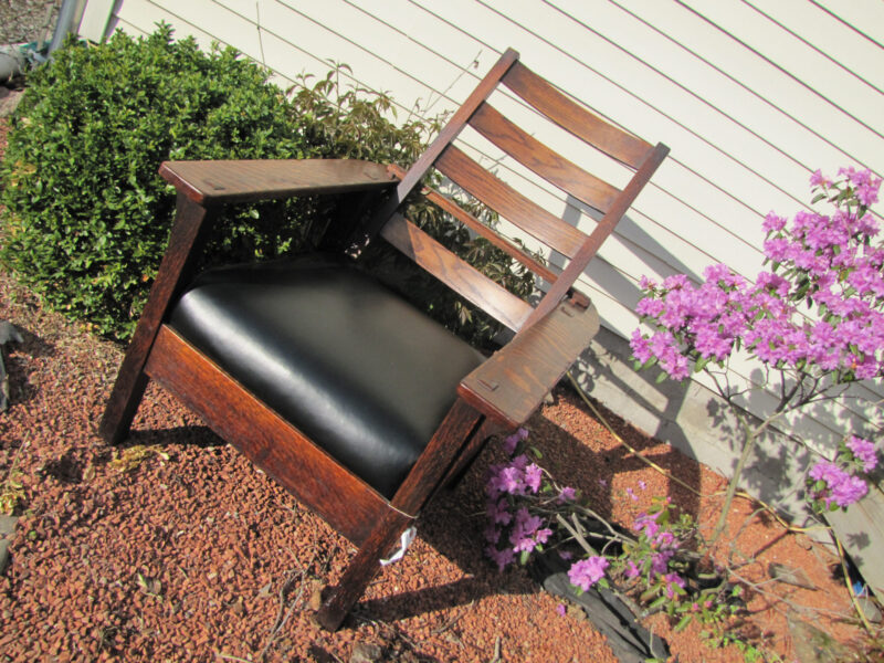 Antique L&jG Stickley Morris Chair w3109 - Image 11